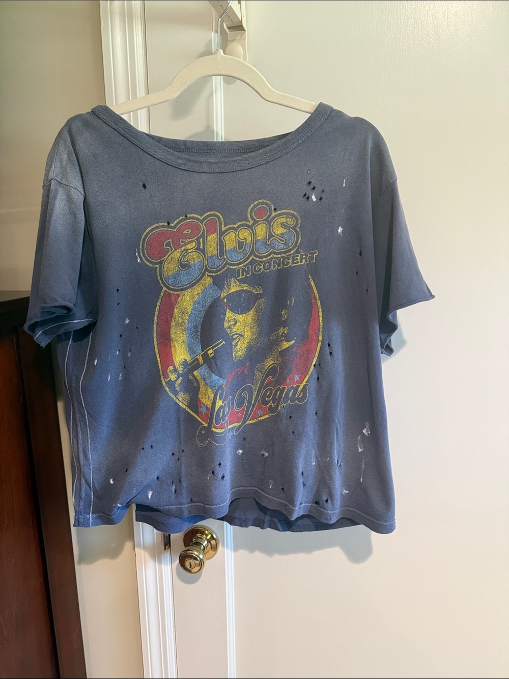Trunk Ltd Blue Elvis In Concert Graphic Tee